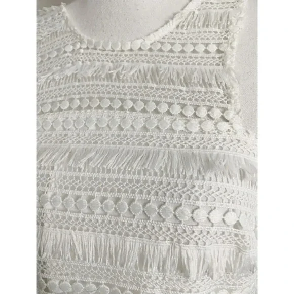 Ali & Jay • Cocktails at Craigs White Fringe Dress - Picture 8 of 12